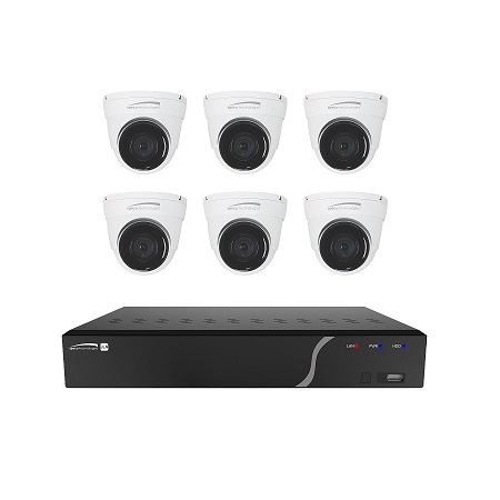 ZIPK8N2 Speco Technologies 8 Channel NVR 128Mbps Max Throughput - 2TB w/ 6 x Outdoor IR Turret Cameras