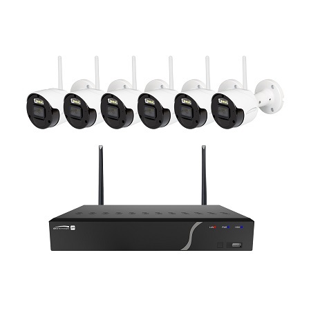 ZIPK8WN2 Speco Technologies 8 Channel Wireless NVR Kit 12Mbps Max Throughput - 2TB w/ 6 x Outdoor IR Bullet Cameras