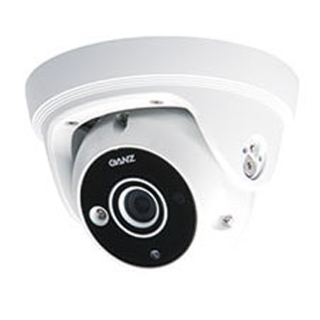 ZN-M4NTFN9L Ganz 6mm 30FPS @ 1920 x 1080 Outdoor IR Day/Night WDR Dome IP Security Camera 12VDC/POE