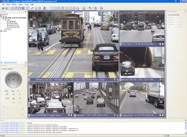 ZNS-ENTERPRISE Ganz IP Network Video Surveillance Software Supports Unlimited IP Cameras