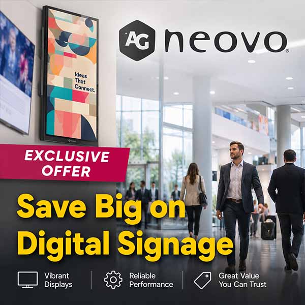 AG Neovo Extended Sales - Get Huge Savings on Digital Signage Solutions