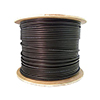 Show product details for R001567M1B Remee 18 AWG Shielded Solid Bare Copper Non-Plenum CATV Coaxial Cable - 1000' Reel - Black