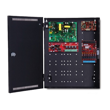 iSCAN150B-8 LifeSafety Power 4 Amp 12VDC or 4 Amp 24VDC 8 Auxiliary and Managed Relay Outputs Access Control Power Supply in UL Listed Indoor 16
