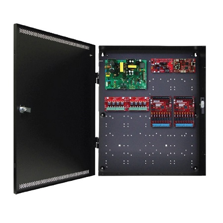iSCAN250B-16 LifeSafety Power 4 Amp 12VDC and 8 Amp 24VDC 16 Auxiliary and Smart Managed Relay Outputs Access Control Power Supply in UL Listed Indoor 20