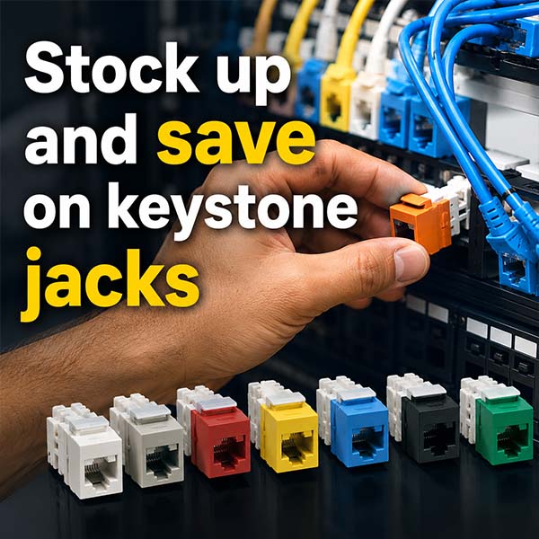 Stock Up and Save Up to 20% on Keystone Jacks at DWG