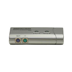 MMAKVS02SK Minuteman Slim Desktop PS2 KVM Switch with 2 Cables-DISCONTINUED