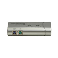 MMAKVS02SK Minuteman Slim Desktop PS2 KVM Switch with 2 Cables-DISCONTINUED