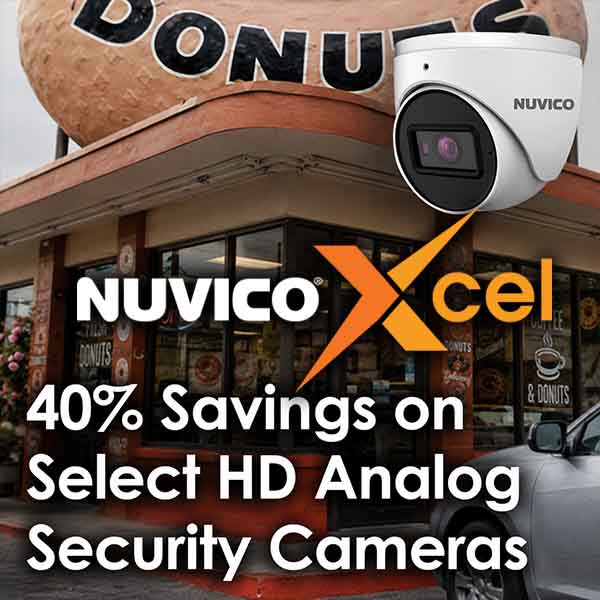 Nuvico Extended Sales - See Clear Details with 40% Savings on Select Nuvico Xcel series 8MP(4K), 5MP and 1080p HD Analog Security Cameras