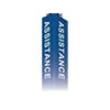 Show product details for TW-ASY Aiphone Tower Assistance Label - Yellow
