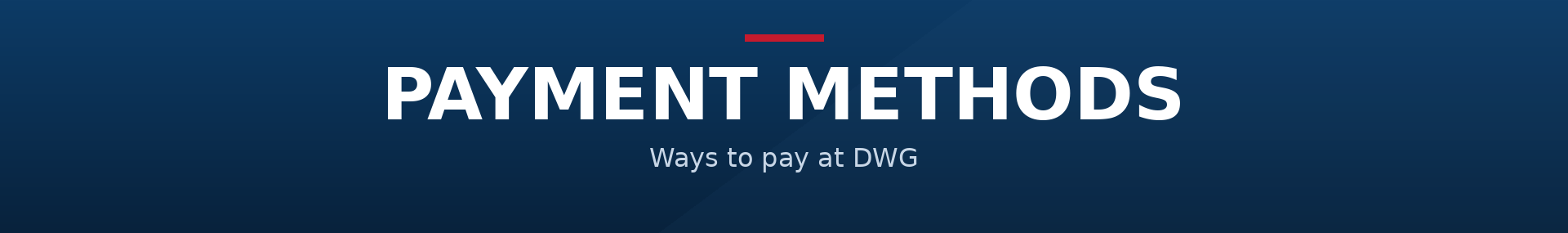 Accepted Payment Methods