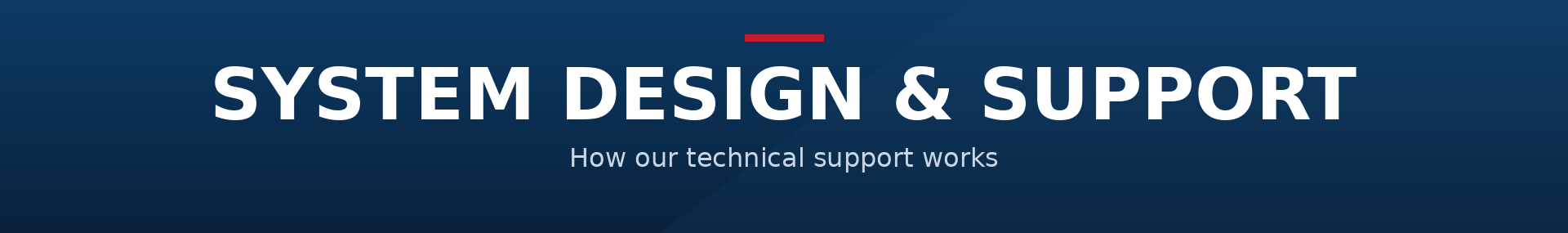System Design and Technical Support Policy