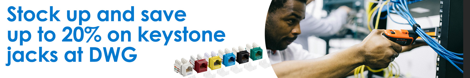 Stock Up and Save Up to 20% on Keystone Jacks at DWG