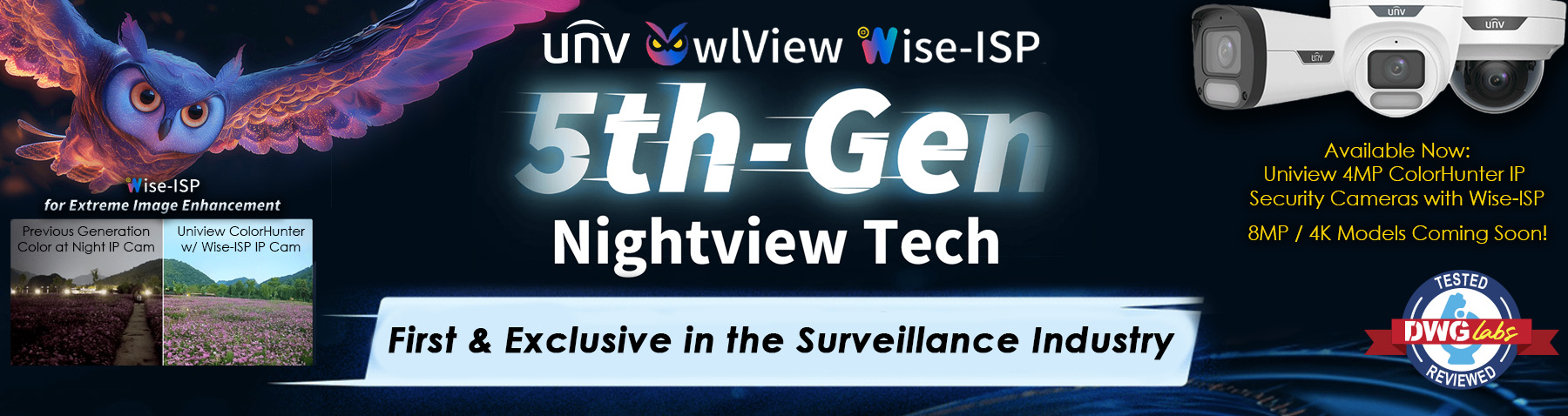 Uniview Olwview Wise-ISP Security Cameras